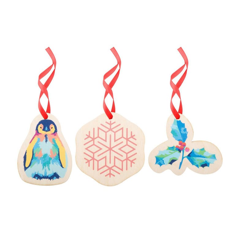 Ornament personalizat pentru brad CreaJul Wood Roșu