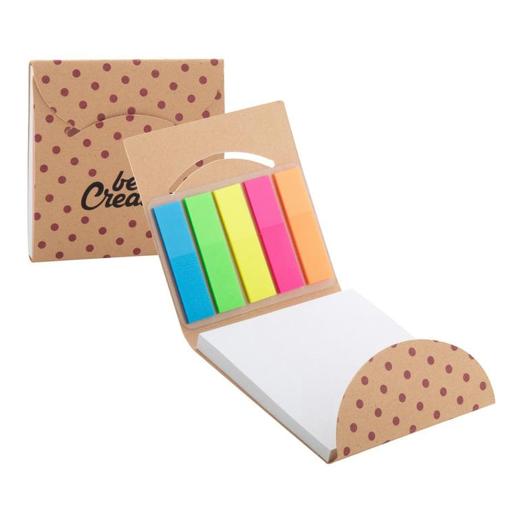 Carnețel sticky personalizat CreaStick Combo C Eco natural