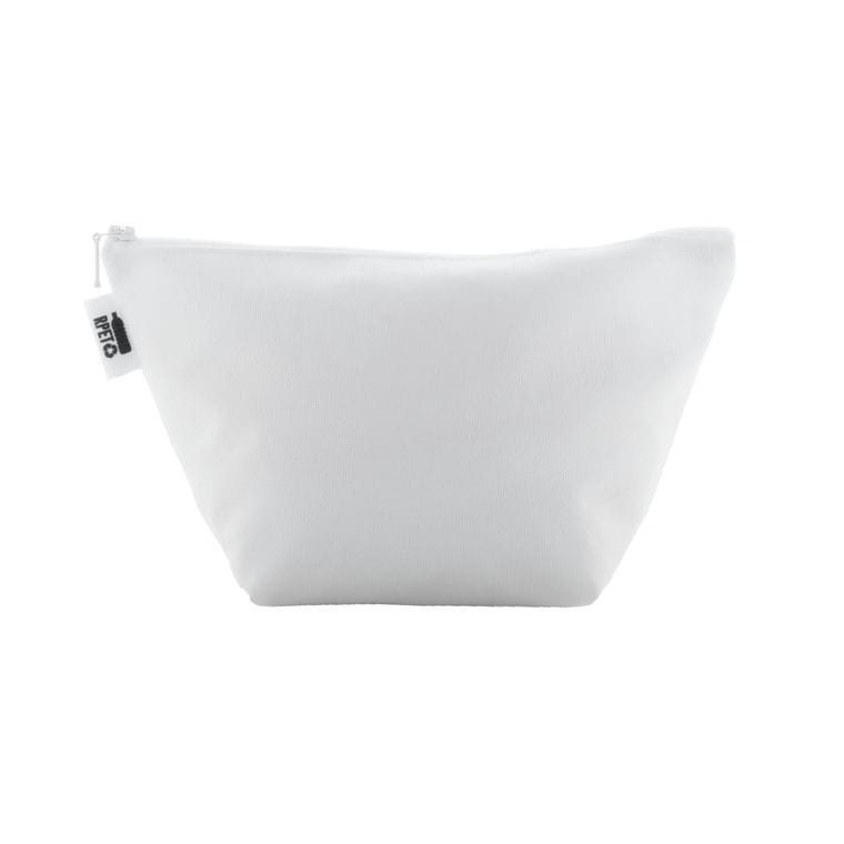 Geantă pentru cosmetice, personalizată CreaBeauty Trapeze M Alb