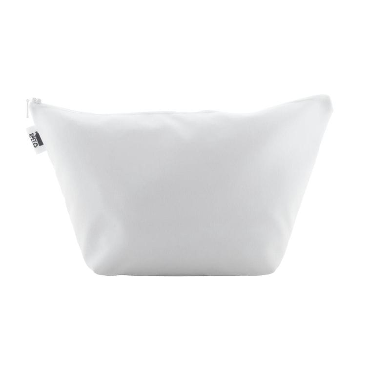 Geantă pentru cosmetice, personalizată CreaBeauty Trapeze L Alb