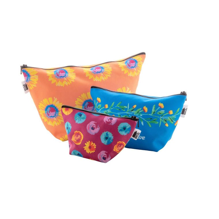 Geantă pentru cosmetice, personalizată CreaBeauty Trapeze L Negru