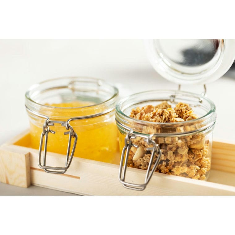 Set de borcane Gaby transparent natural