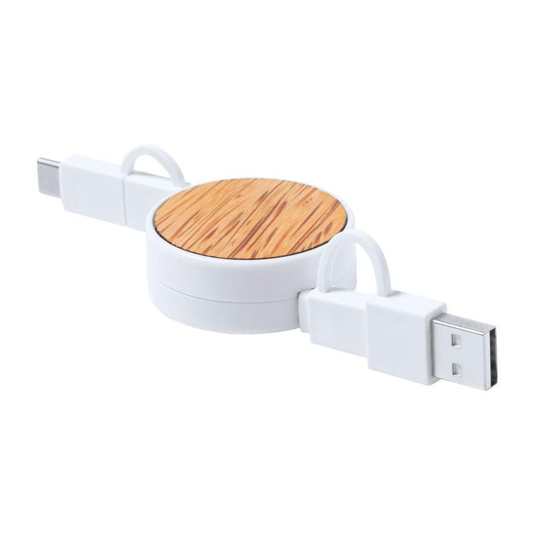 Cablu de încărcare USB Rizzo natural Alb