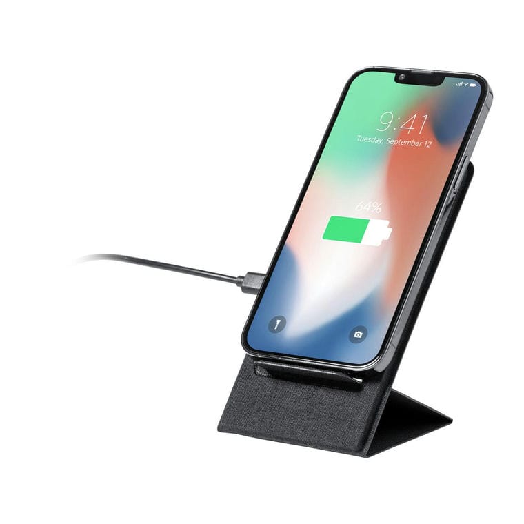 Suport mobil cu încărcător fără fir Sterling Negru