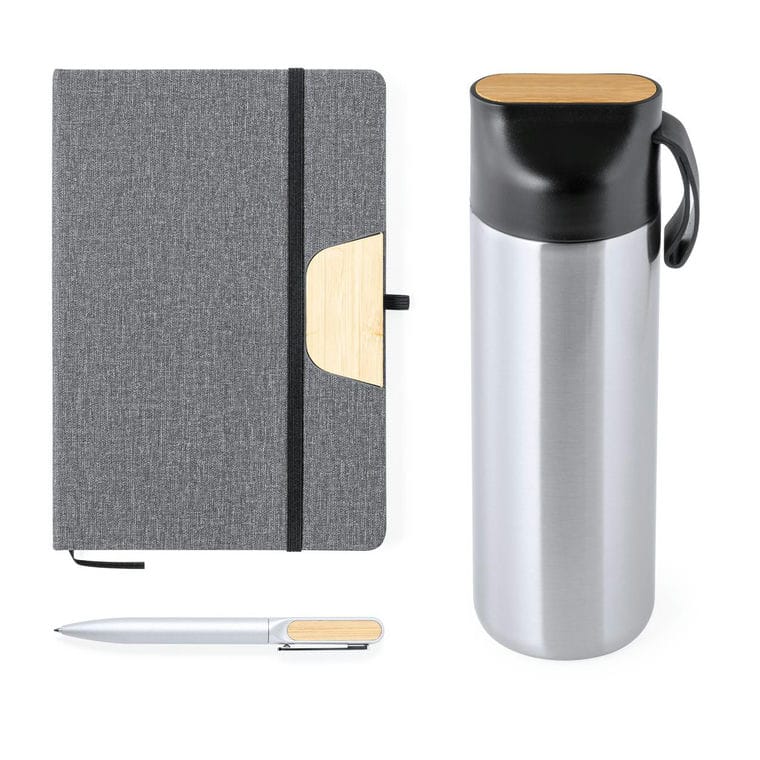 Set cadou premium Halderan Negru argintiu