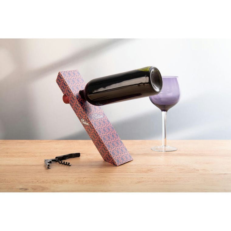 Suport pentru sticlă de vin, personalizat Winofloat Alb