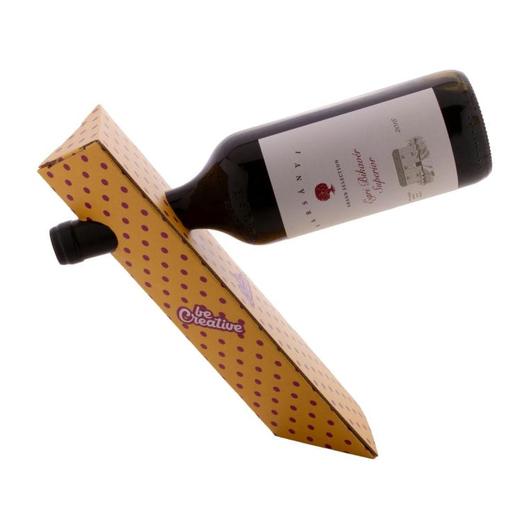 Suport pentru sticlă de vin, personalizat Winofloat Alb
