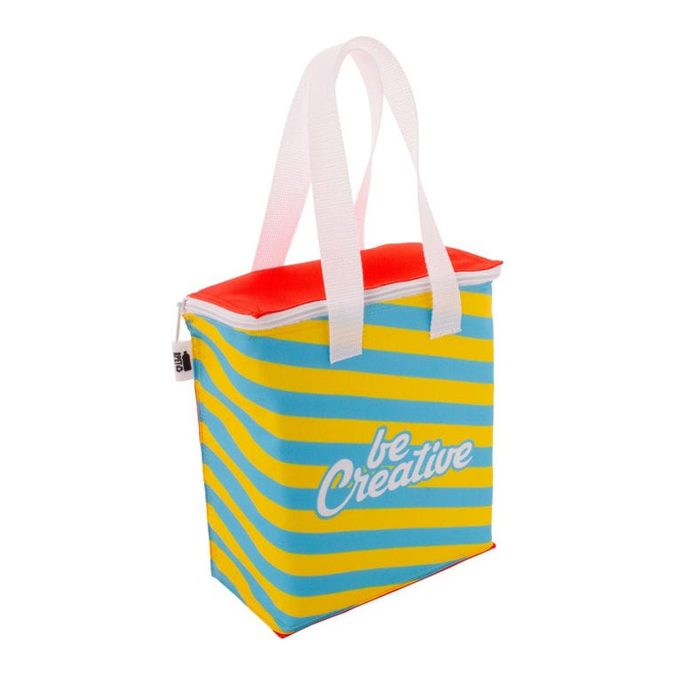 Geantă termică, personalizată CreaCool Vertical Alb