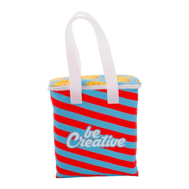 Geantă termică, personalizată CreaCool Vertical Alb