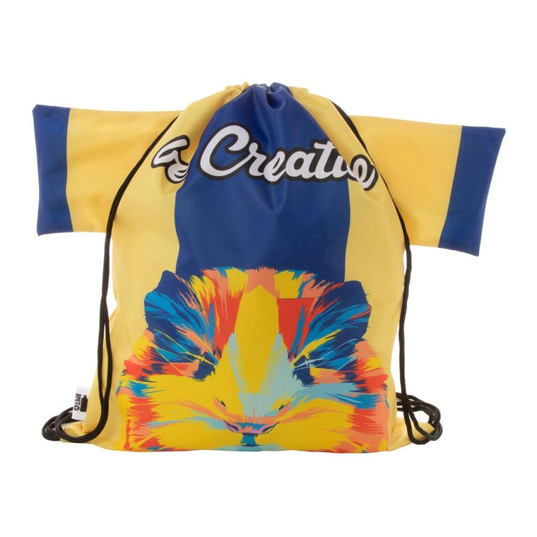 Rucsac cu șnur, personalizat CreaDraw T RPET Negru