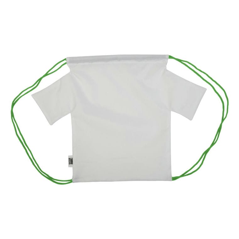 Rucsac cu șnur, personalizat CreaDraw T RPET Verde