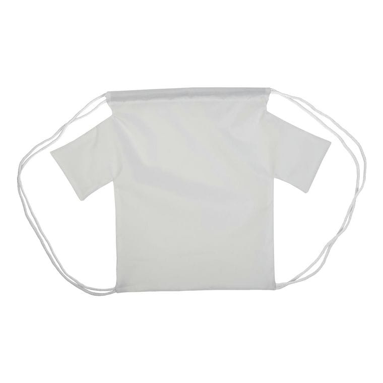 Rucsac cu șnur, personalizat CreaDraw T Alb