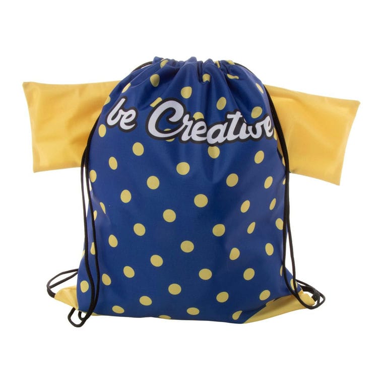 Rucsac cu șnur, personalizat CreaDraw T Negru