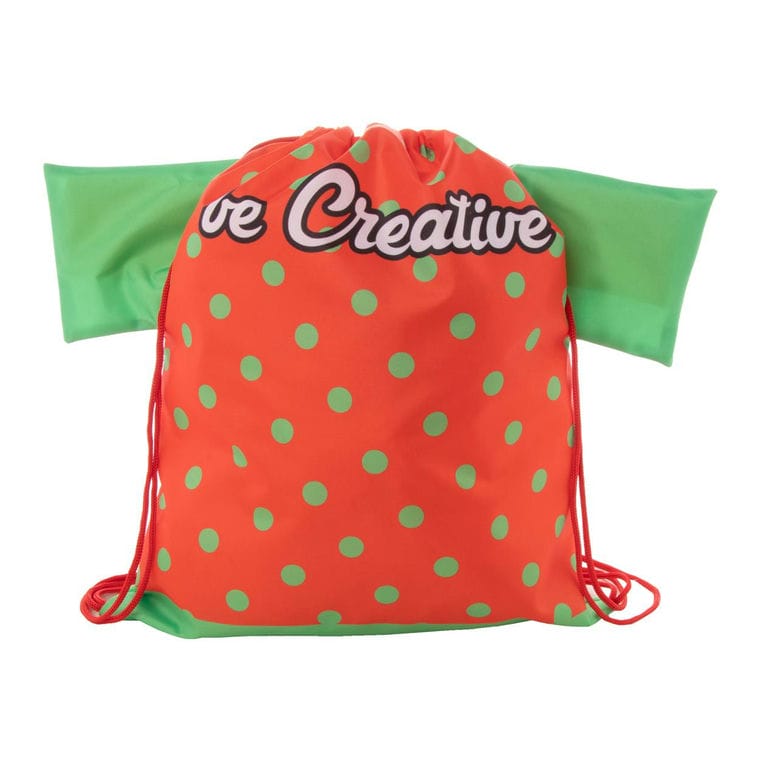 Rucsac cu șnur, personalizat CreaDraw T Roșu