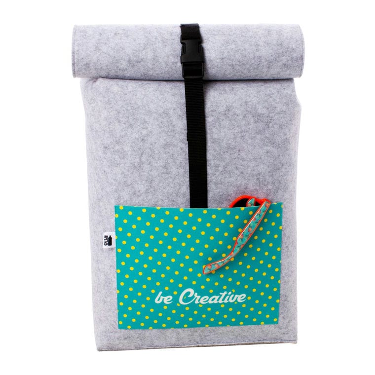 Rucsac personalizat CreaFelt Back gri