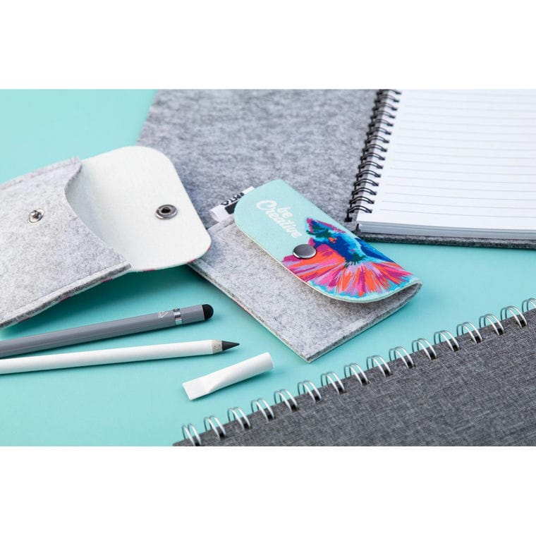 Portofel personalizat CreaFelt Money gri