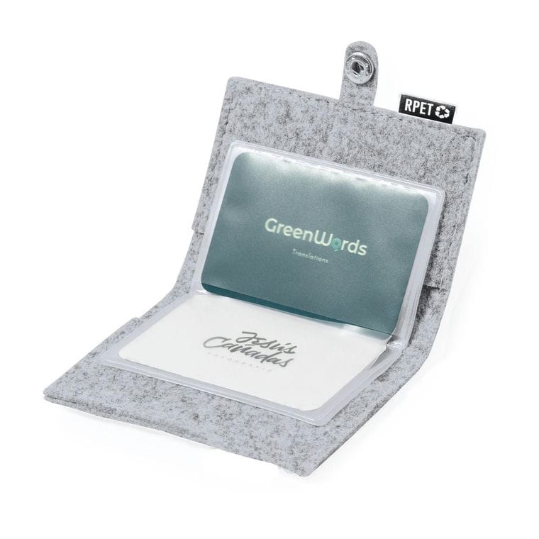 Portofel carduri, RPET Mercel gri