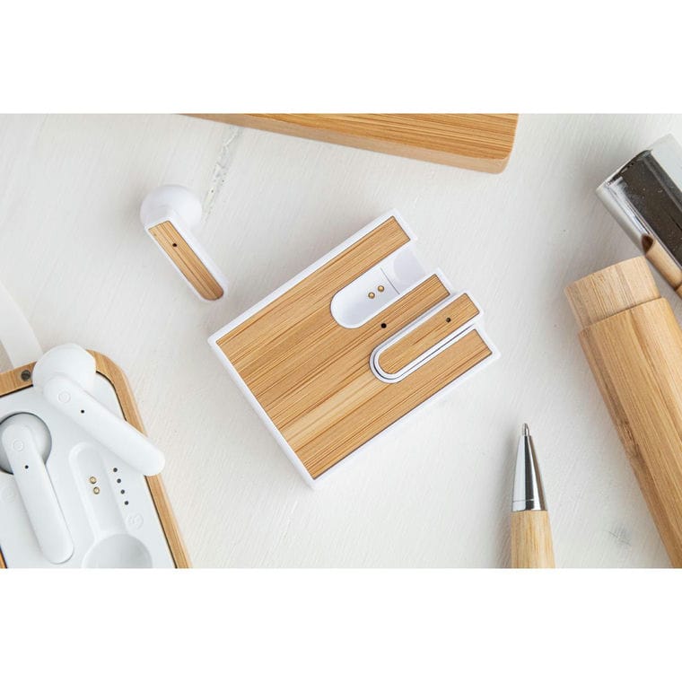 Căști bluetooth Rabsody natural Alb