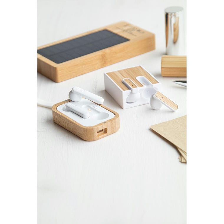 Căști bluetooth Rabsody natural Alb