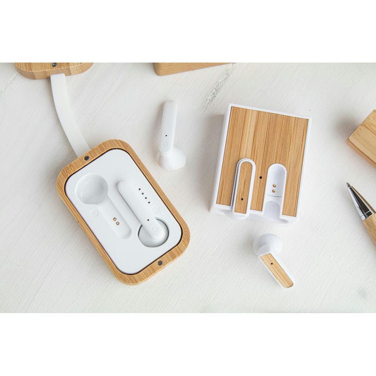 Căști bluetooth Rabsody natural Alb