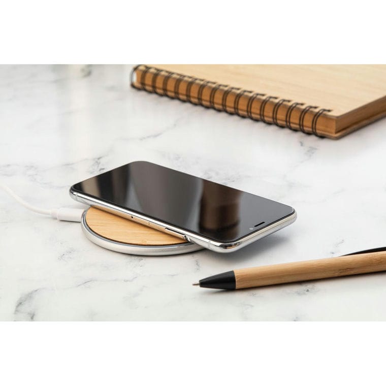 Încărcător wirless RalooCharge natural argintiu