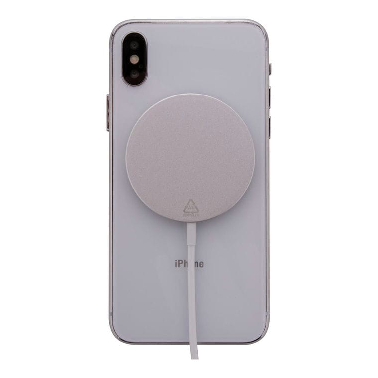 Încărcător wirless, magnetic RaluMag argintiu