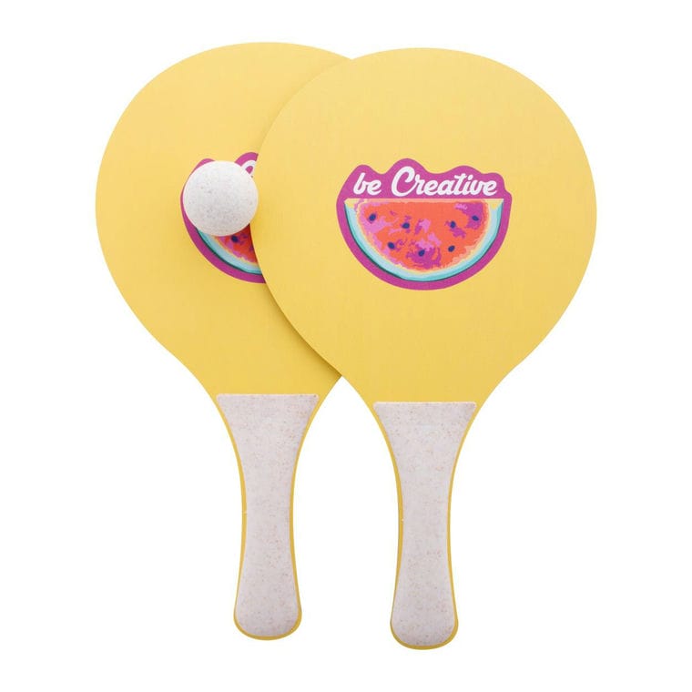 Set tenis de plajă, personalizat CreaShot natural