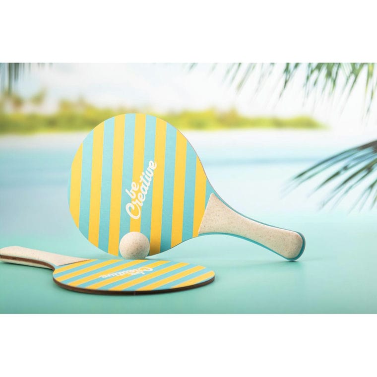 Set tenis de plajă, personalizat CreaShot natural