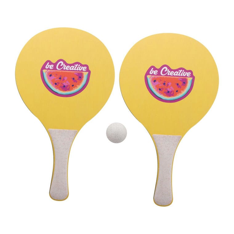 Set tenis de plajă, personalizat CreaShot natural
