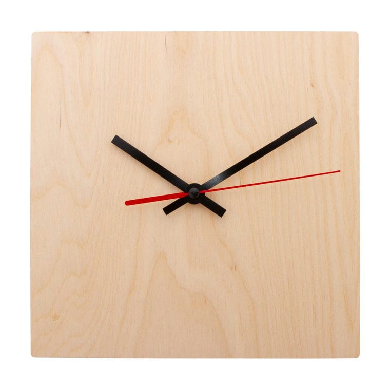 Ceas perete, personalizat BeTime Wood B natural