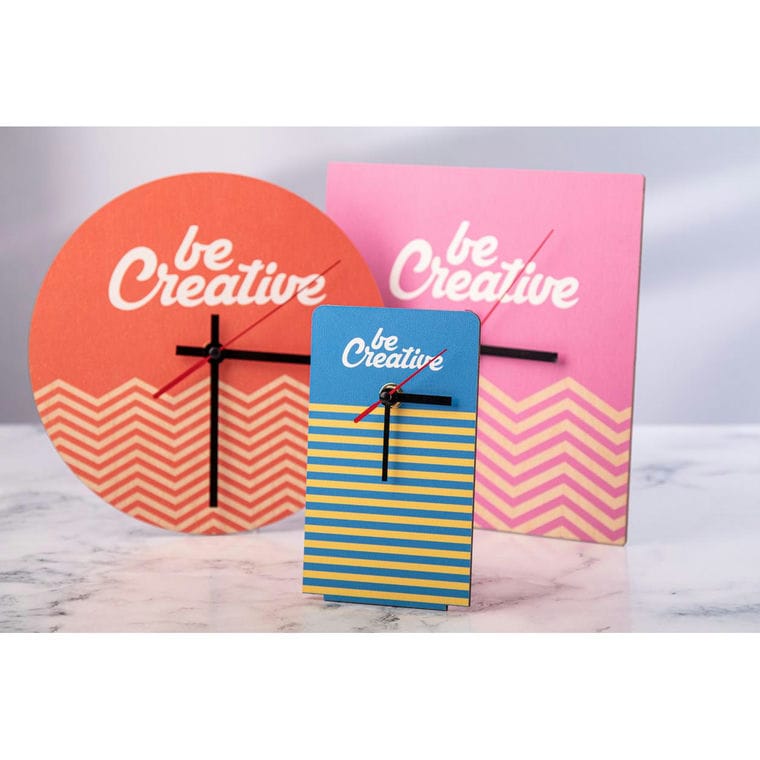 Ceas perete, personalizat BeTime Wood D natural