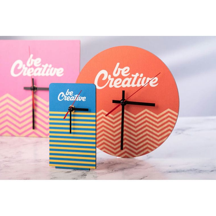 Ceas perete, personalizat BeTime Wood D natural