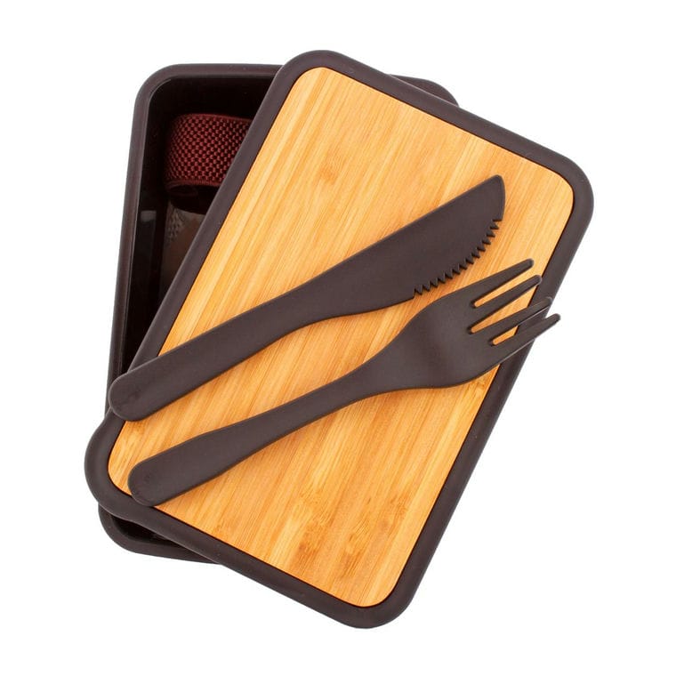 Cutie pentru prânz Rebento Negru natural