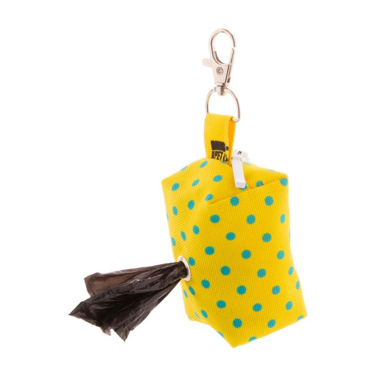 Dispenser pungi pentru deșeuri de câini, RPET, personalizat Pavesave Alb