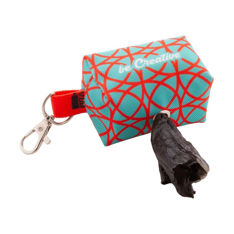 Dispenser pungi pentru deșeuri de câini, RPET, personalizat Pavesave Negru