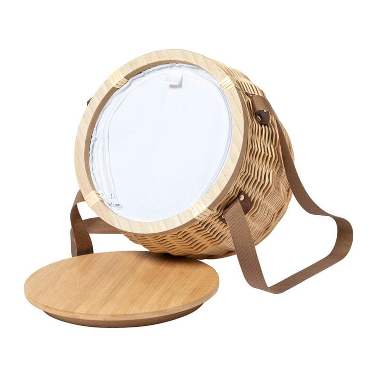 Coș de paie pentru picnic Bubu natural