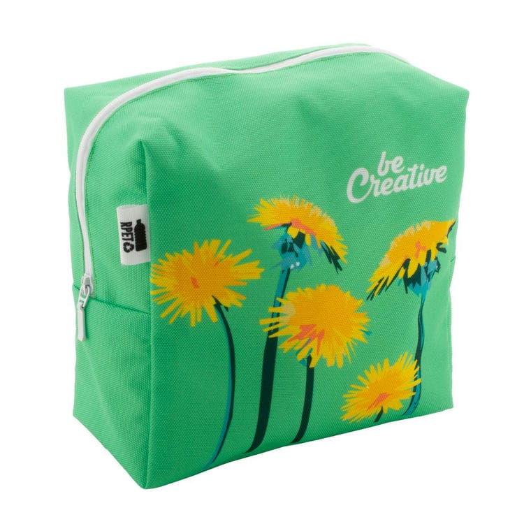 Geantă cosmetică, personalizată CreaBeauty Square L Alb