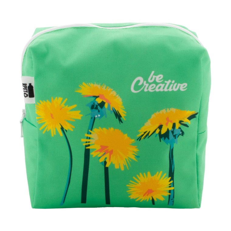 Geantă cosmetică, personalizată CreaBeauty Square L Alb