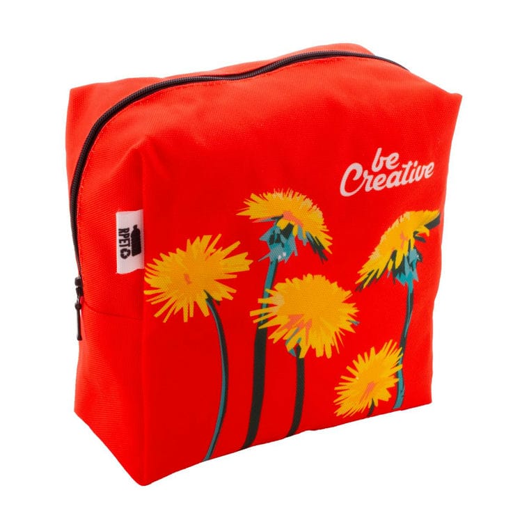 Geantă cosmetică, personalizată CreaBeauty Square L Negru