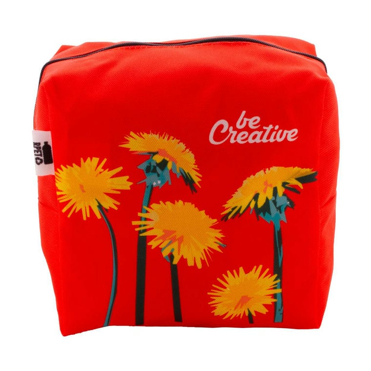 Geantă cosmetică, personalizată CreaBeauty Square L Negru