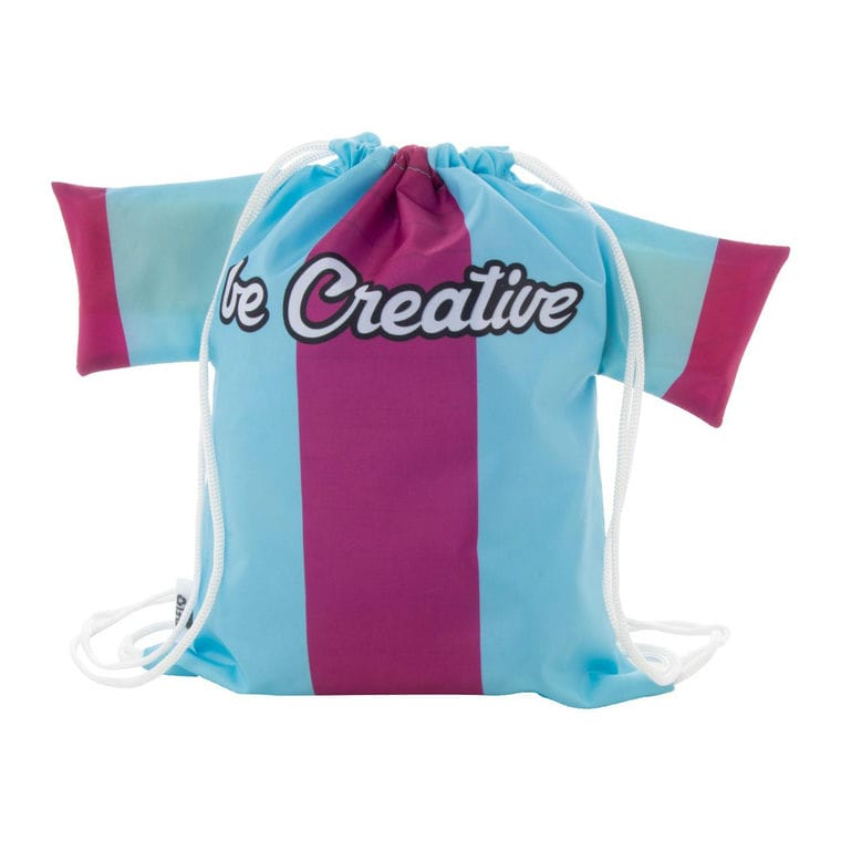 Rucsac cu șnur, pentru copii, personalizat CreaDraw T Kids RPET Alb