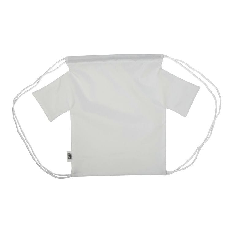 Rucsac cu șnur, pentru copii, personalizat CreaDraw T Kids RPET Alb