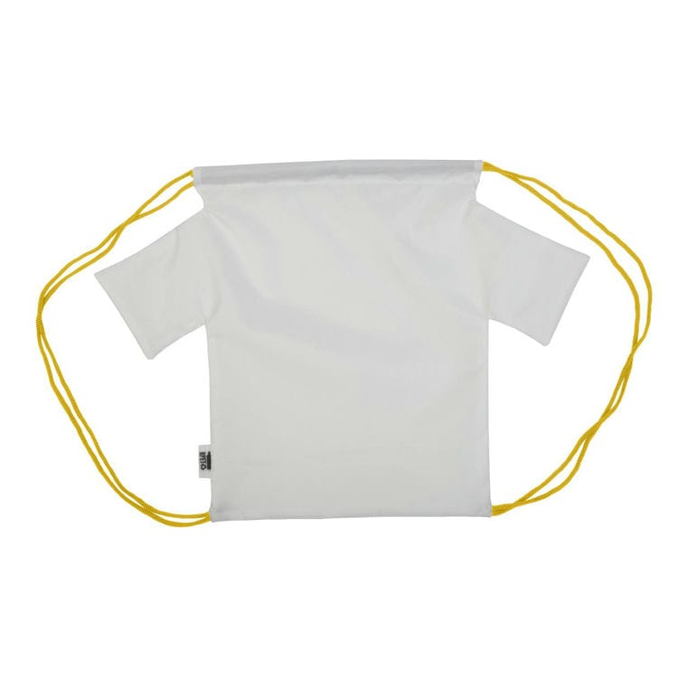 Rucsac cu șnur, pentru copii, personalizat CreaDraw T Kids RPET Galben