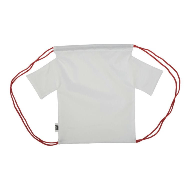 Rucsac cu șnur, pentru copii, personalizat CreaDraw T Kids RPET Roșu