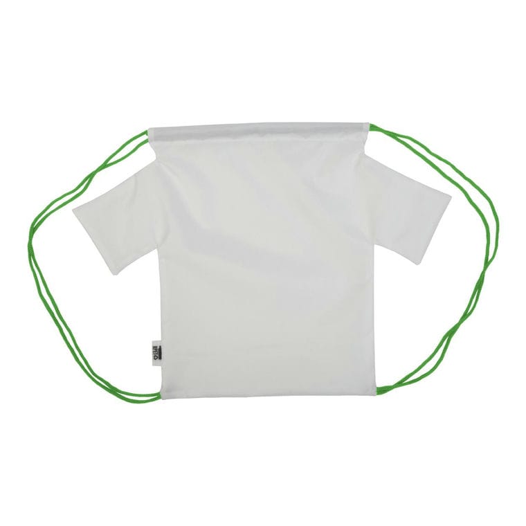 Rucsac cu șnur, pentru copii, personalizat CreaDraw T Kids RPET Verde