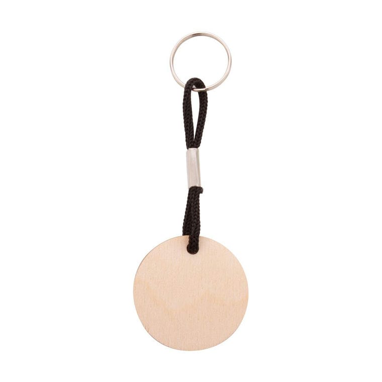 Breloc personalizat Woody Plus A Negru