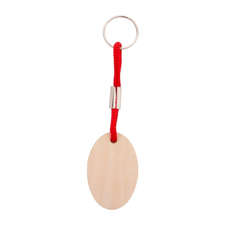 Breloc personalizat Woody Plus B Roșu