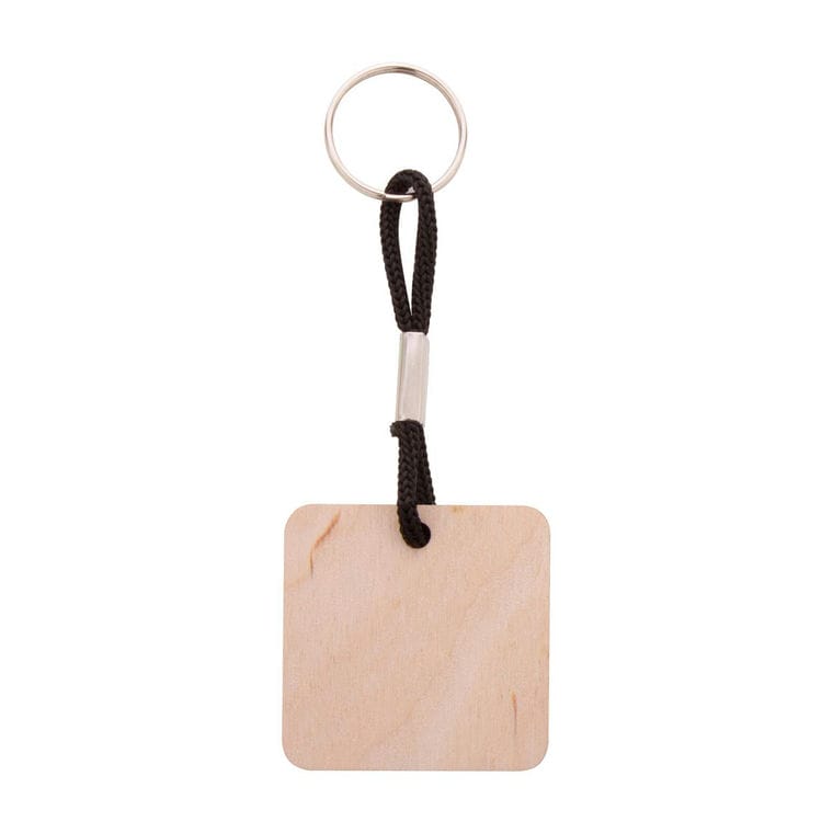 Breloc personalizat Woody Plus C Negru