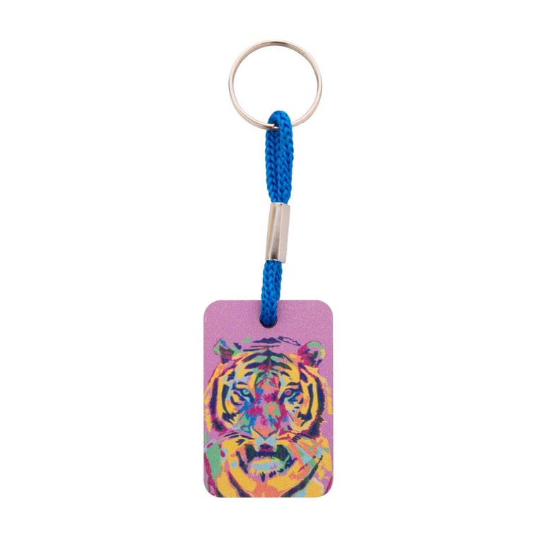 Breloc personalizat Woody Plus D Albastru