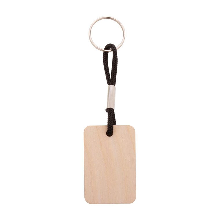 Breloc personalizat Woody Plus D Negru